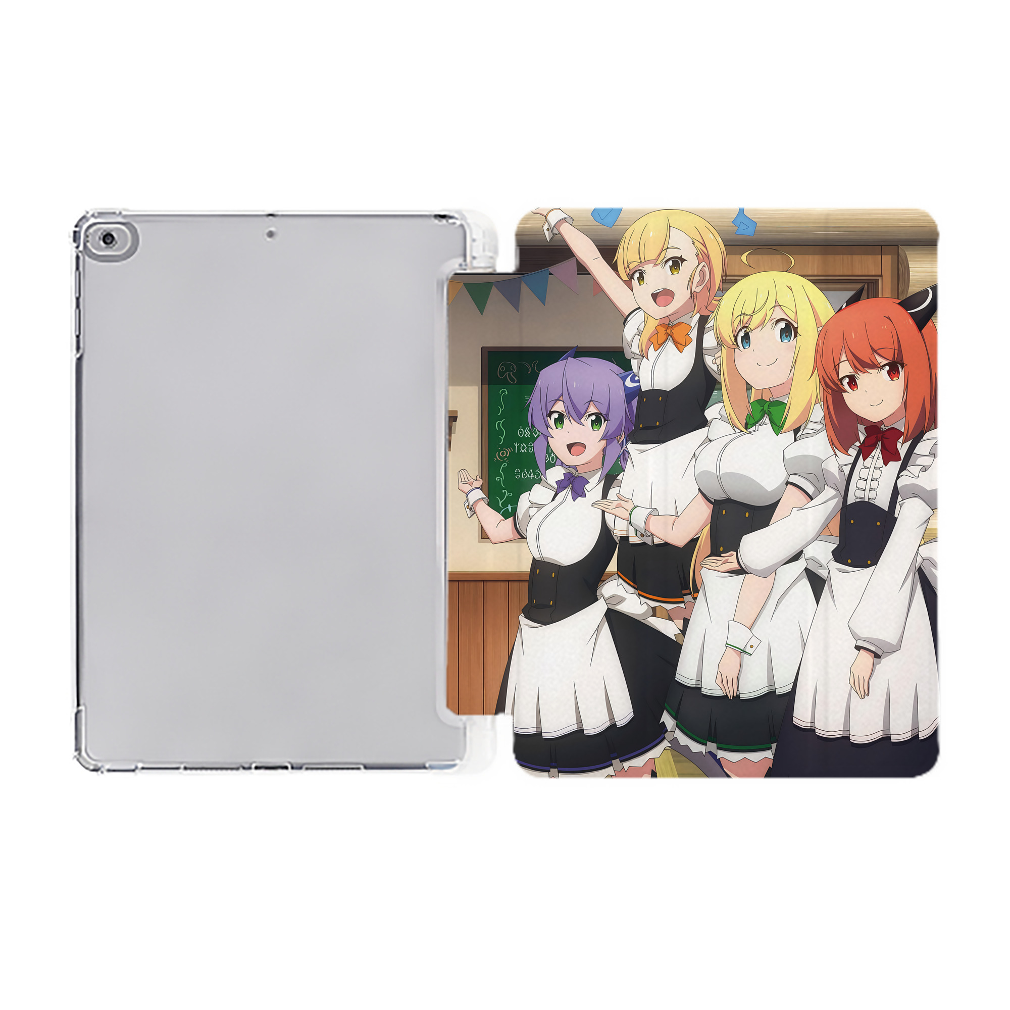 （画像用） 転スラ Regarding Reincarnated to Slime IPad ケース ペン収納付き 三つ折りスタンド PUレザー×シリコン 対応機種9.5/10.5/10.9インチ